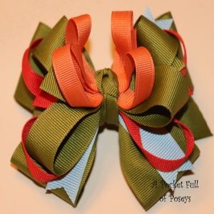 Hair Bow Made to Match Gymboree Island Getaway